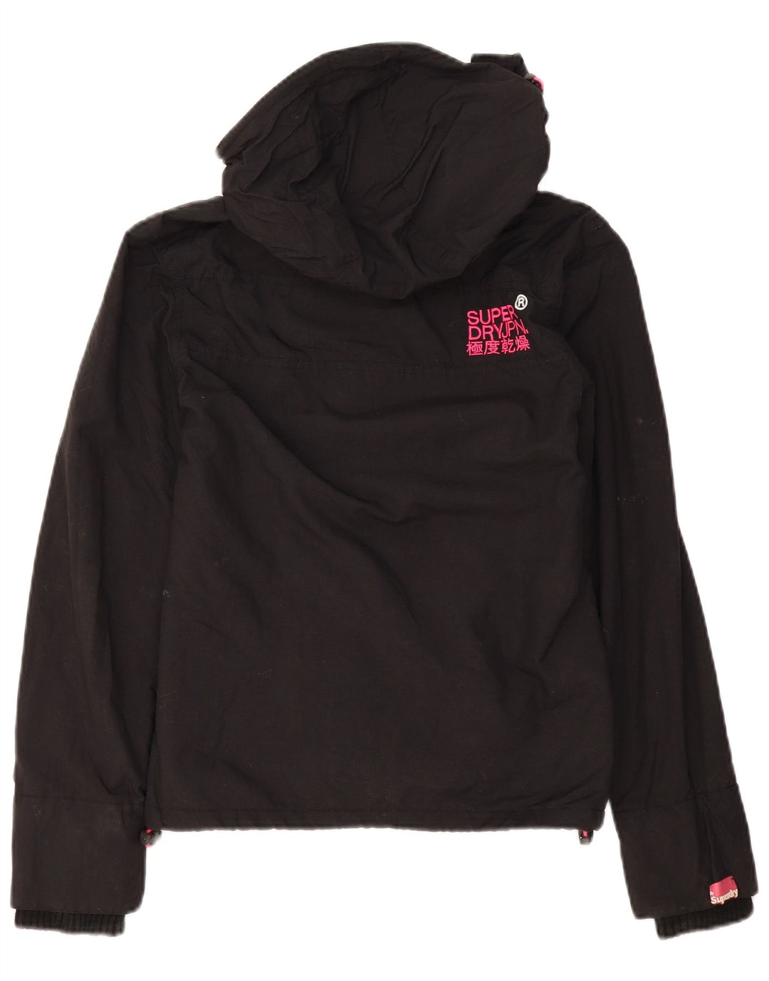 Superdry Damen Windcheater Übergroße Windjacke UK 6 XS Schwarz