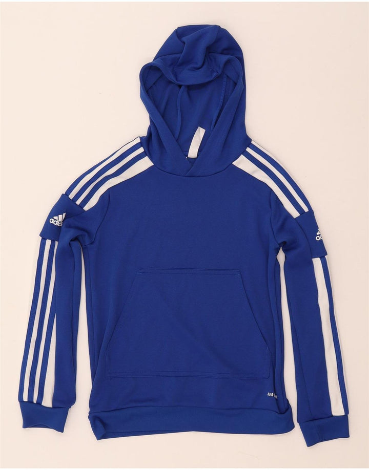 ADIDAS Kapuzenpullover für Jungen, 11–12 Jahre, blaues Polyester