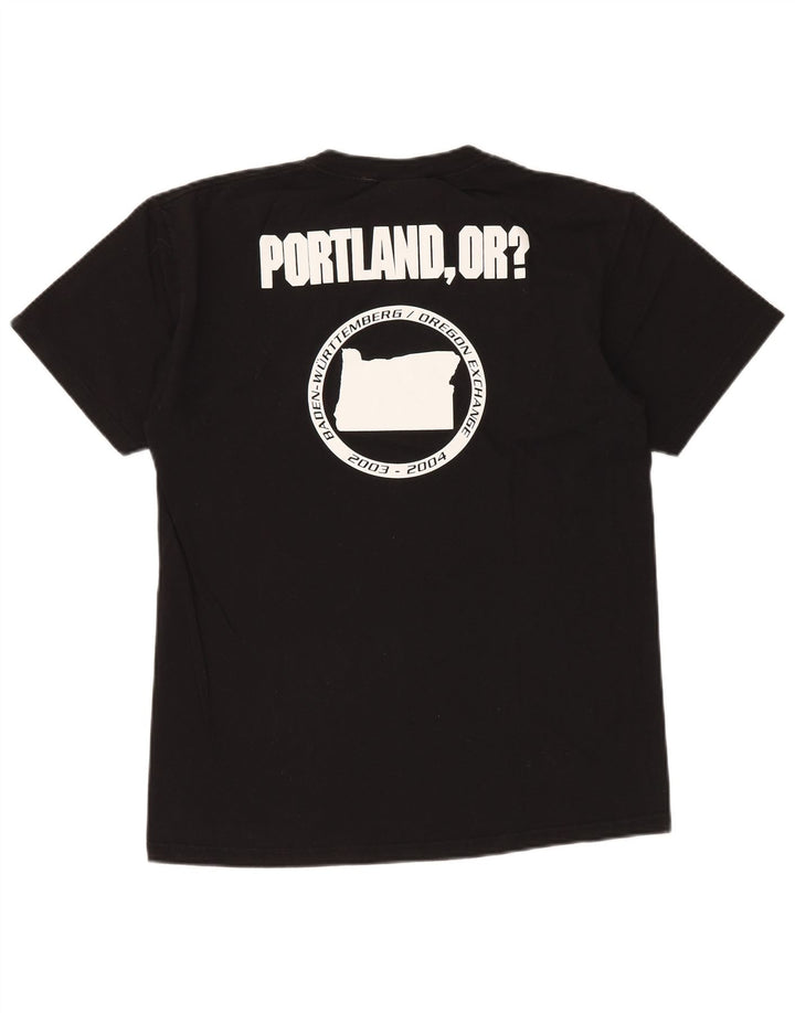 NIKE Herren-T-Shirt mit Grafik, mittelschwarz, Baumwolle