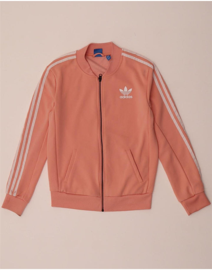 Adidas Damen Grafik-Trainingsanzug-Oberteiljacke UK 8 Small Pink Polyester