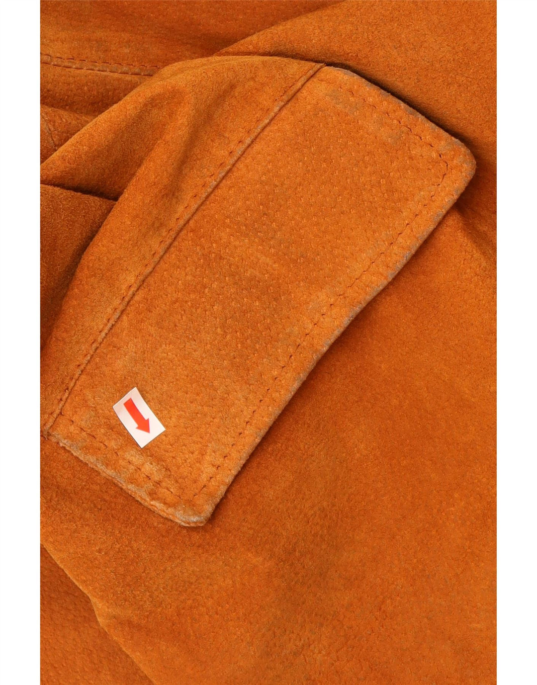 VINTAGE Damen Wildlederjacke UK 14 Mittelbraunes Leder