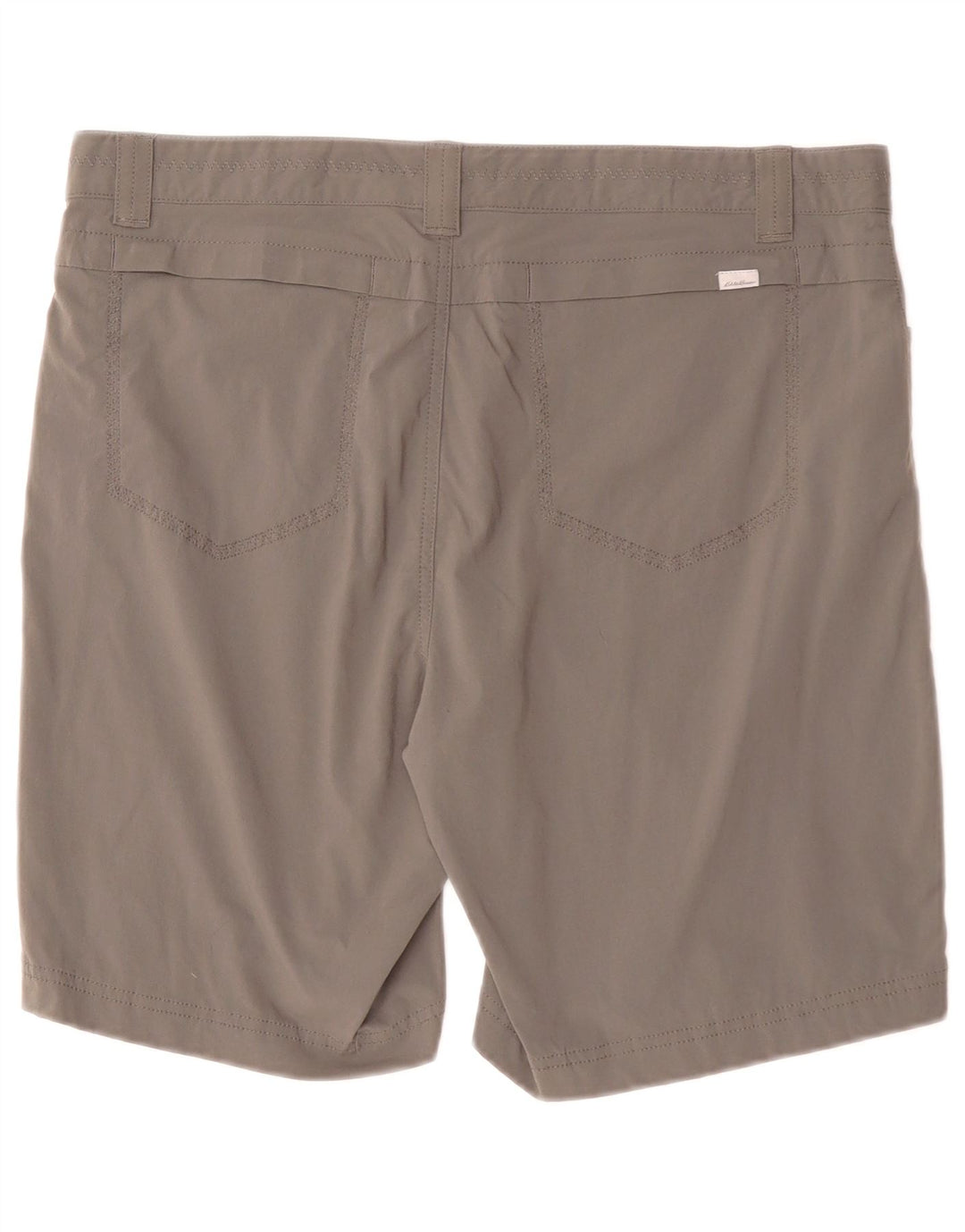 Eddie Bauer Damen Freizeitshorts US 10 Large W34 Graues Polyamid