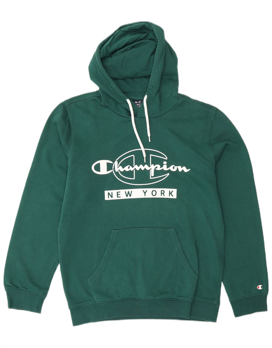Champion Herren-Kapuzenpullover mit Grafik, mittelgrüne Baumwolle