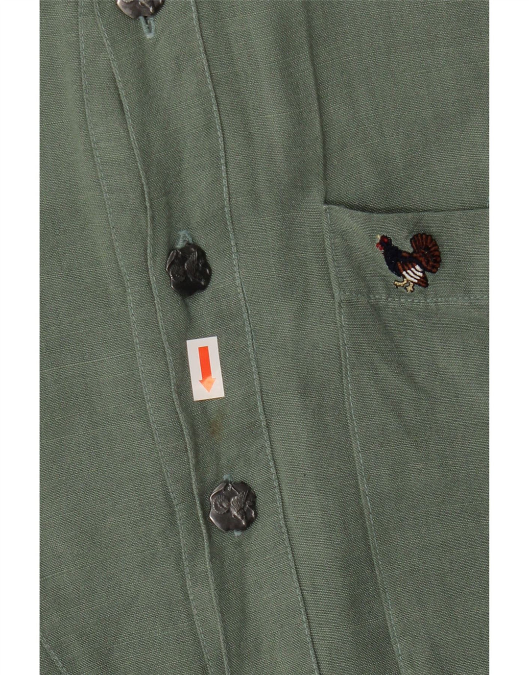 Vintage Herren Kurzarmhemd 2XL Grün