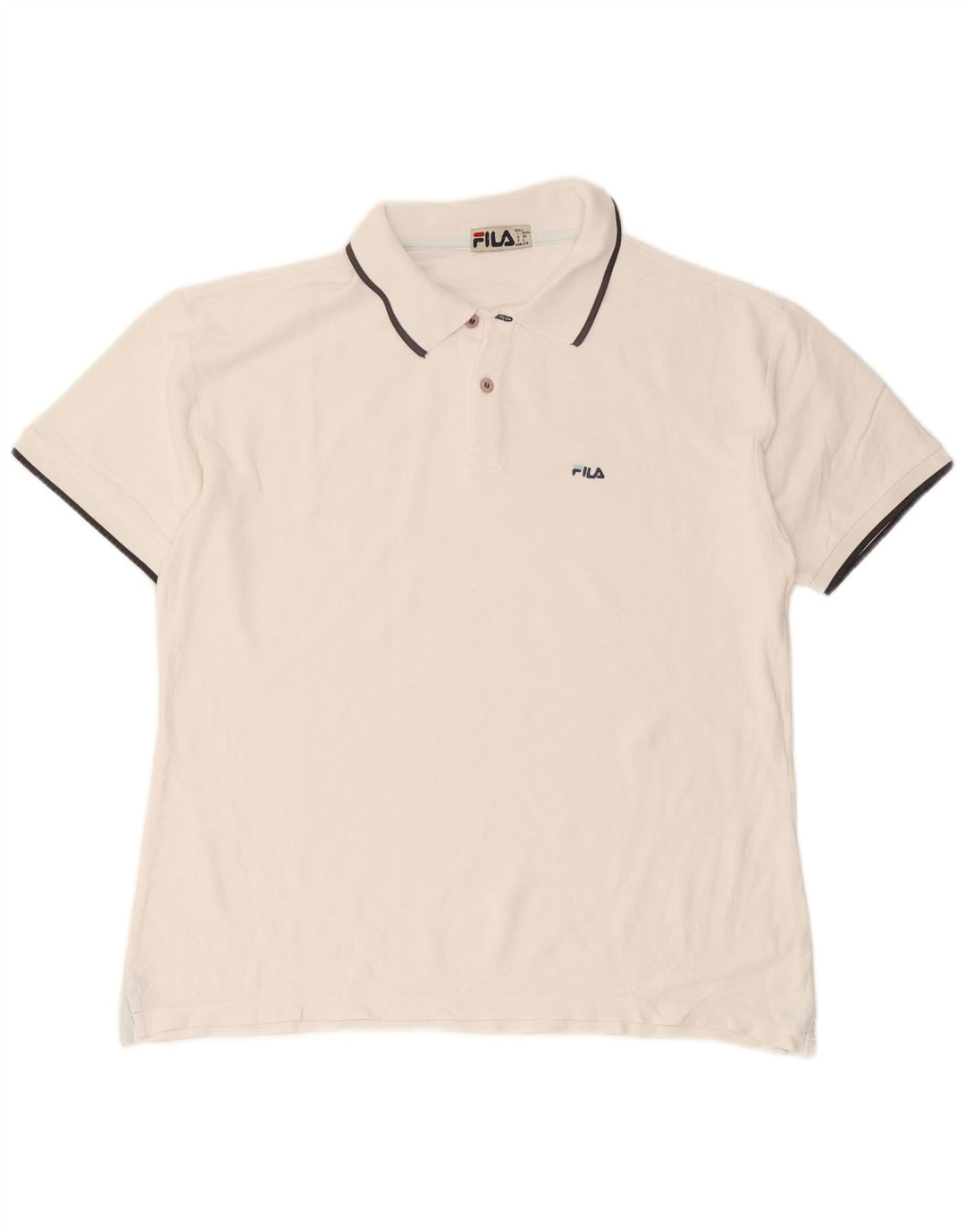 Fila Herren Poloshirt IT 52 Large Weiß