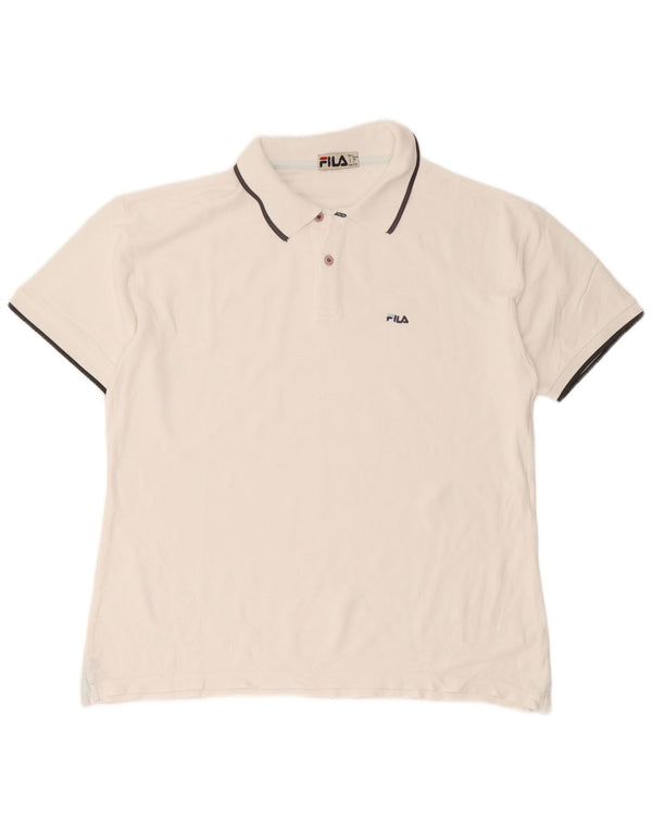 Fila Herren Poloshirt IT 52 Large Weiß