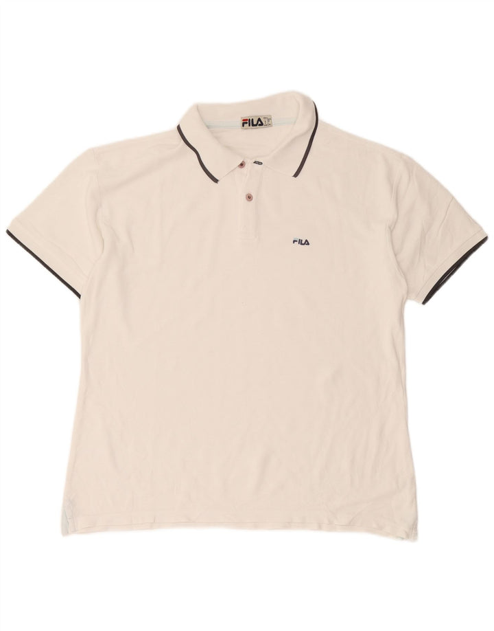 Fila Herren Poloshirt IT 52 Large Weiß