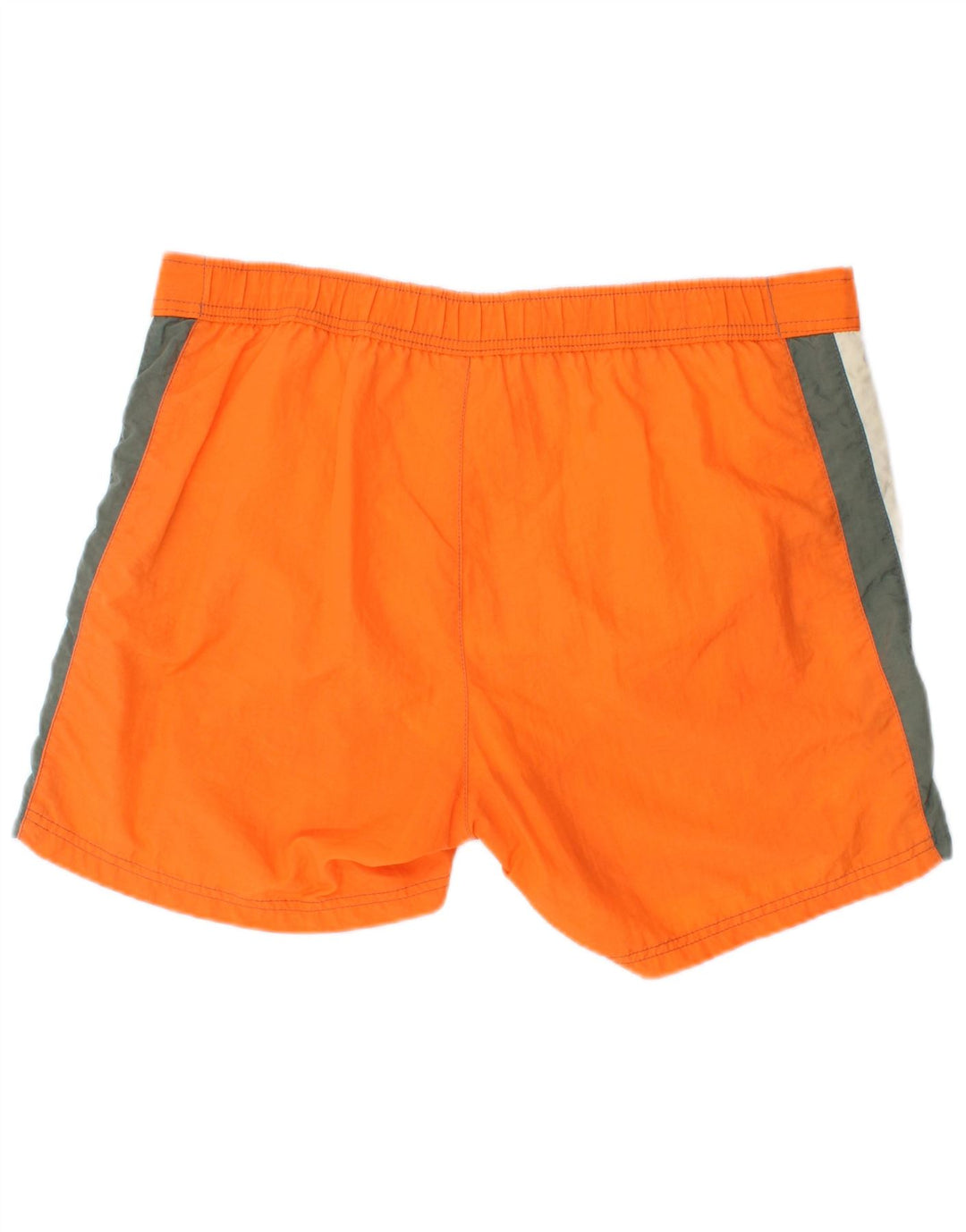 Champion Herren-Badeshorts aus mittelorangefarbenem Colourblock-Polyamid