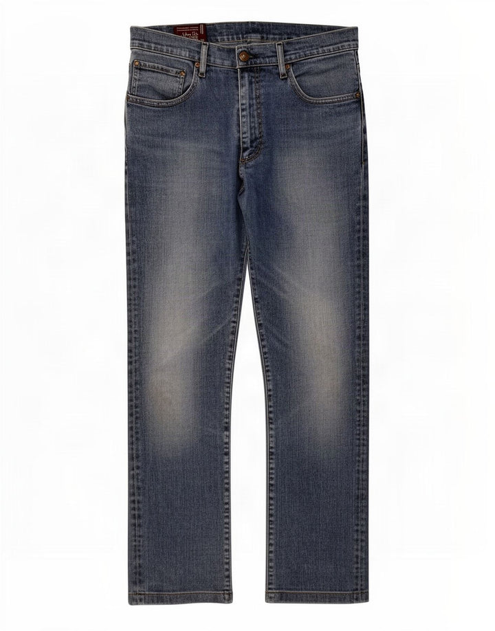 Marlboro Classics Herren Straight Jeans W33 L30 Blaue Baumwolle