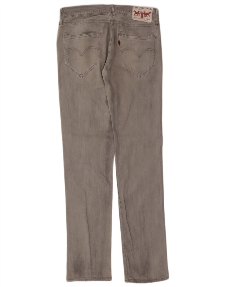 Levi's Damen 519 Slim Jeans W30 L32 Graue Baumwolle