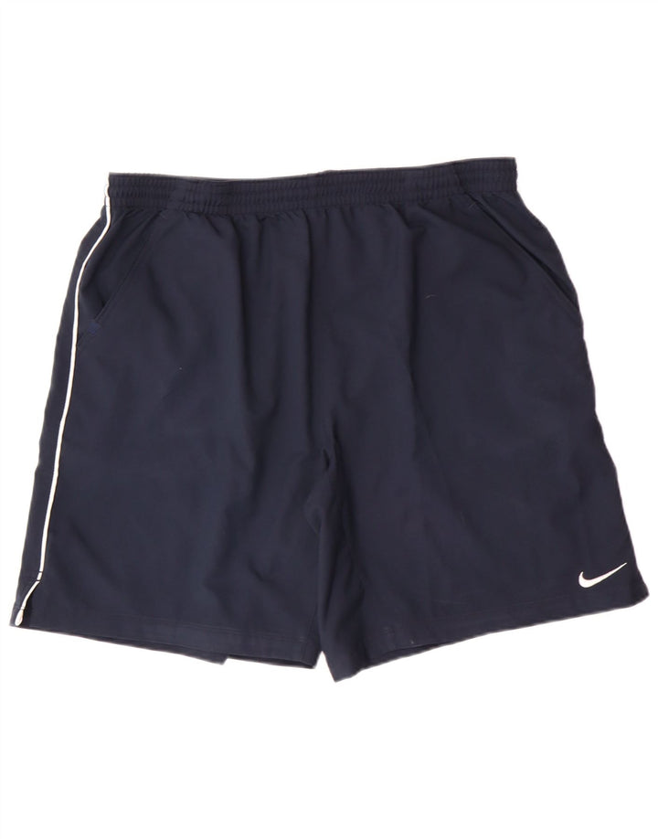 Nike Herren-Sportshorts, groß, marineblaues Polyester