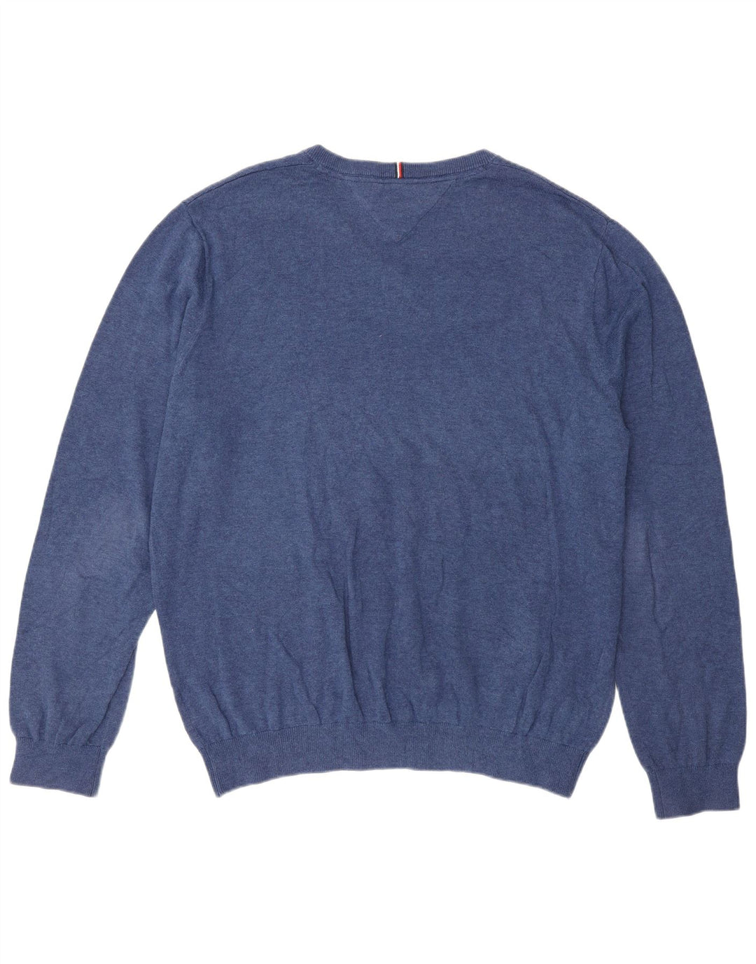 Tommy Hilfiger Herren-Pullover mit V-Ausschnitt, XL, Blau, klassisch