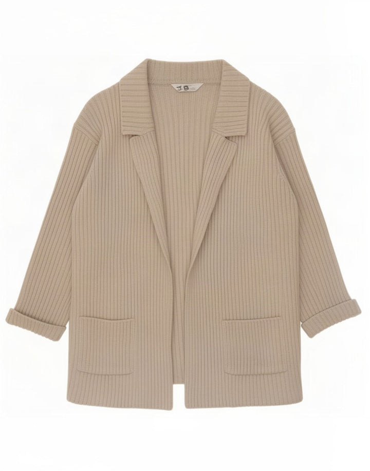 Marks & Spencer Damen-Cardigan-Pullover UK 10 Small Beige Wolle