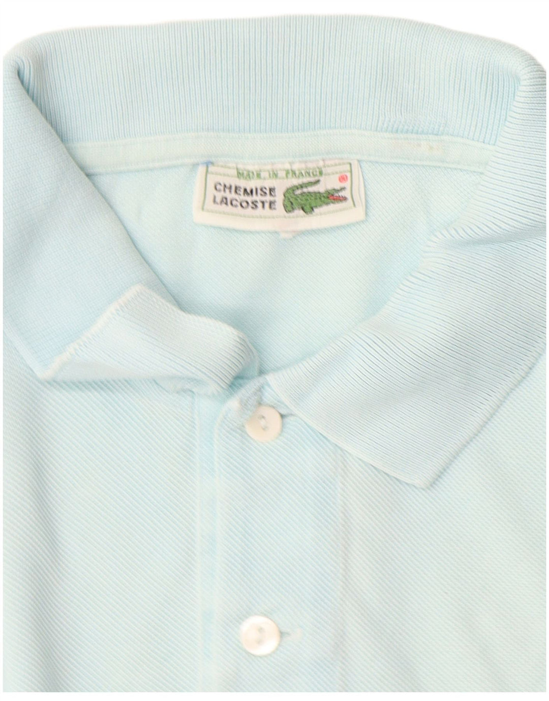 Lacoste Herren-Poloshirt, Größe 5, groß, blaue Baumwolle