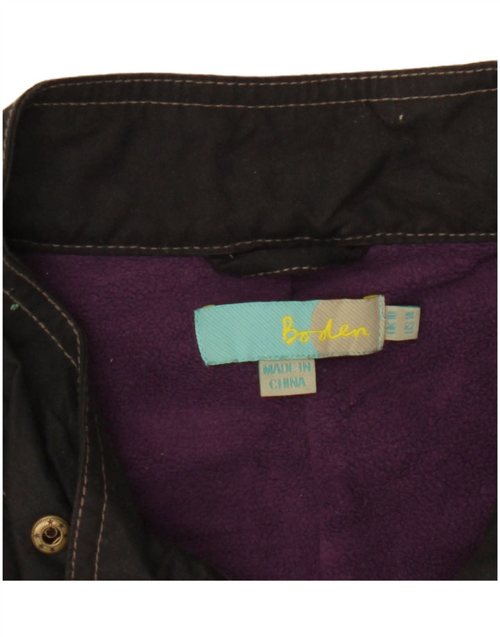 Boden Womens Utility Übergroßer Mantel UK 10 Small Schwarz