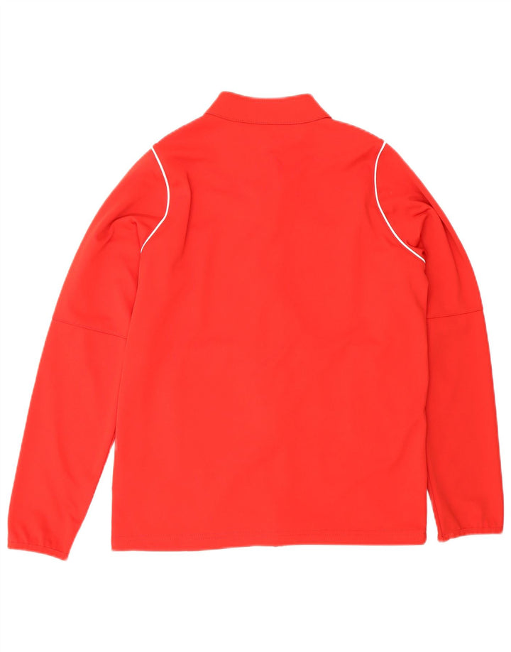 Nike Dri-Fit-Trainingsanzug-Oberteil für Jungen, 12–13 Jahre, groß, rotes Polyester