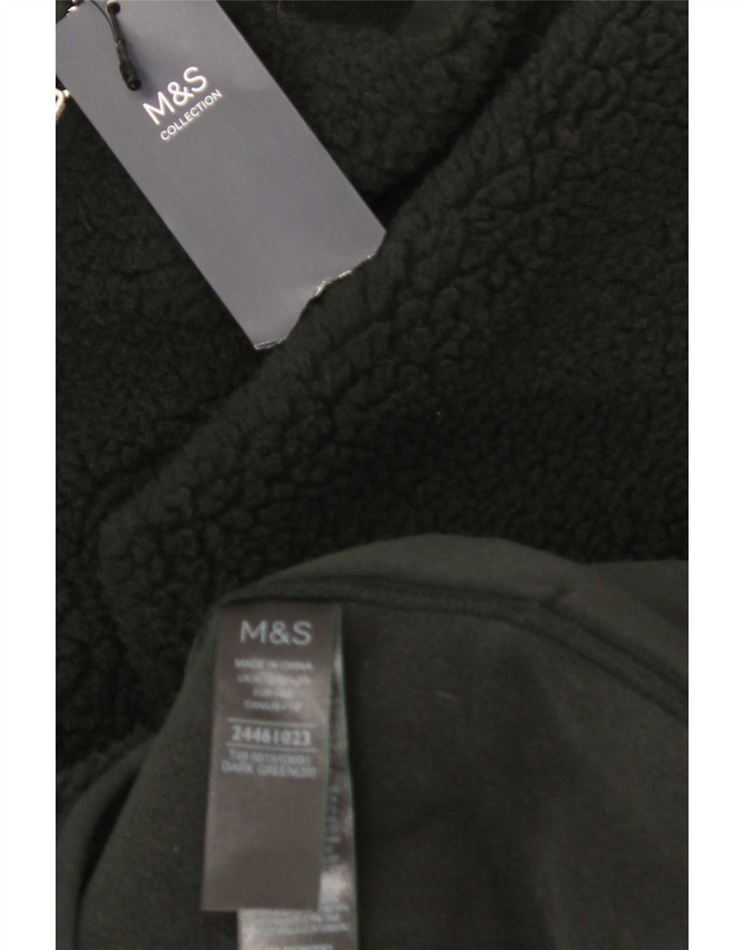 Marks & Spencer Damen Fleecejacke UK 20 2XL Grün Polyester