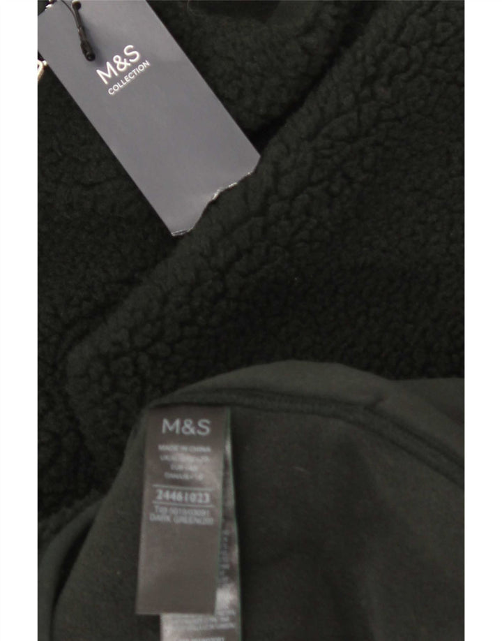 Marks & Spencer Damen Fleecejacke UK 20 2XL Grün Polyester