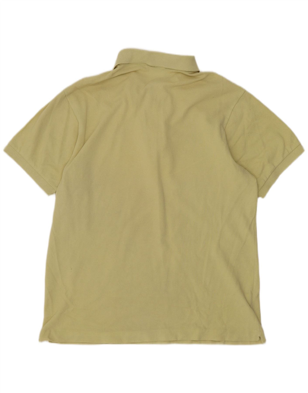 Lacoste Herren-Poloshirt mit normaler Passform, Größe 4, mittelgelbe Baumwolle