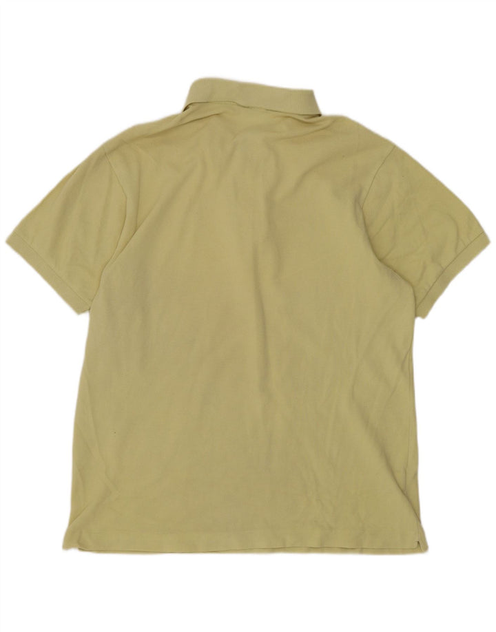 Lacoste Herren-Poloshirt mit normaler Passform, Größe 4, mittelgelbe Baumwolle