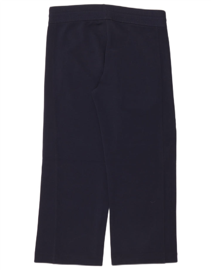 VINTAGE Damen-Trainingshose UK 14 Medium Navy Blue Polyamid