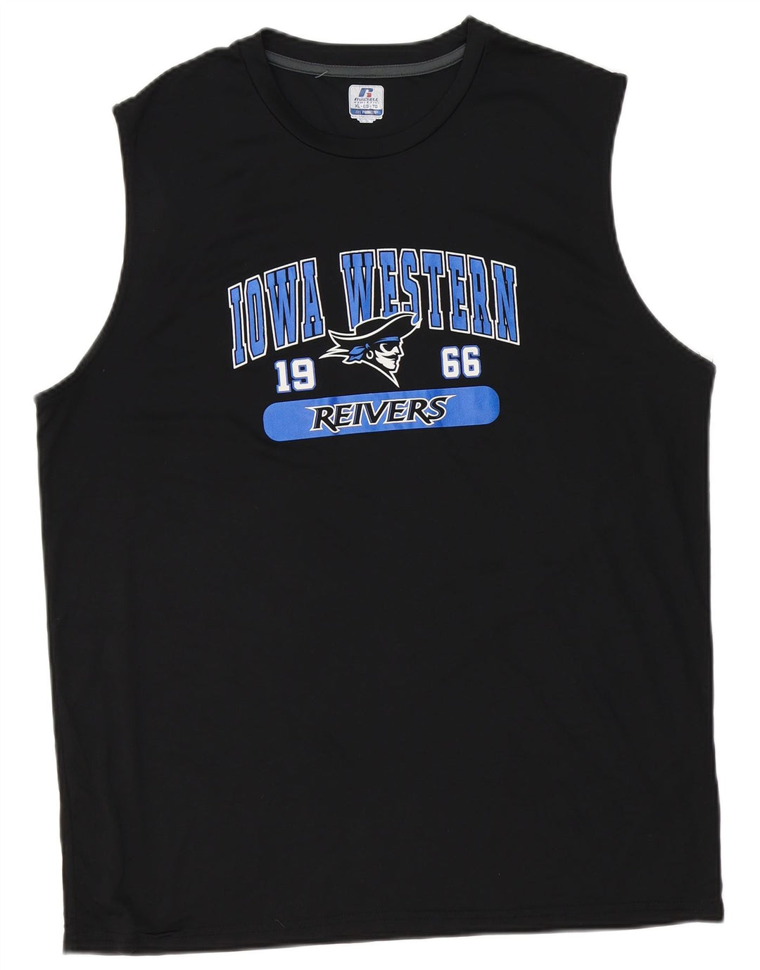 Russell Athletic Herren Dri-Power Graphic Weste Top XL Schwarz