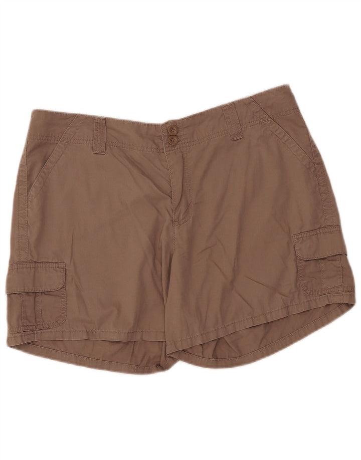 LEE Damen Cargoshorts US 16 2XL W37 Braune Baumwolle