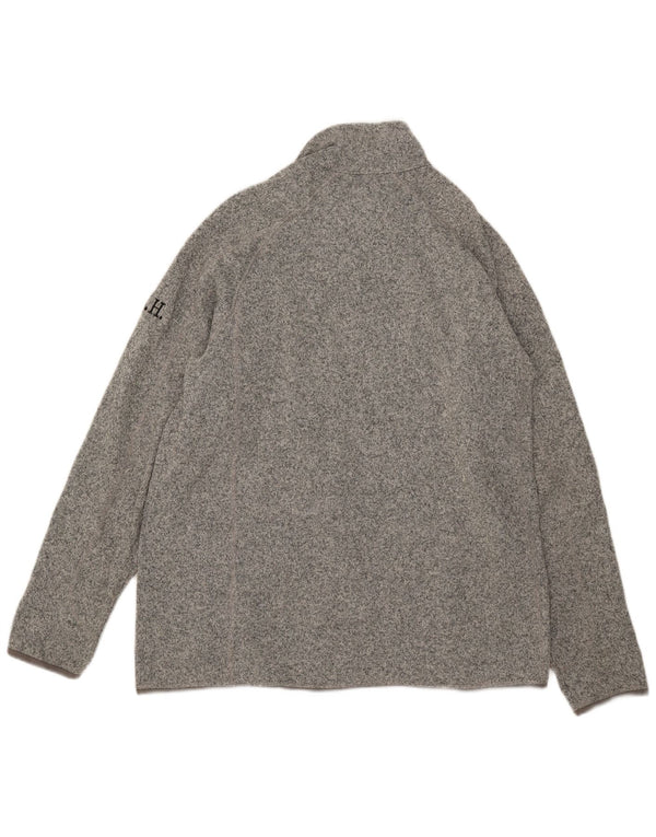Patagonia Herren-Trainingsanzugoberteil mit Grafik, 2XL, grau geflecktes Polyester
