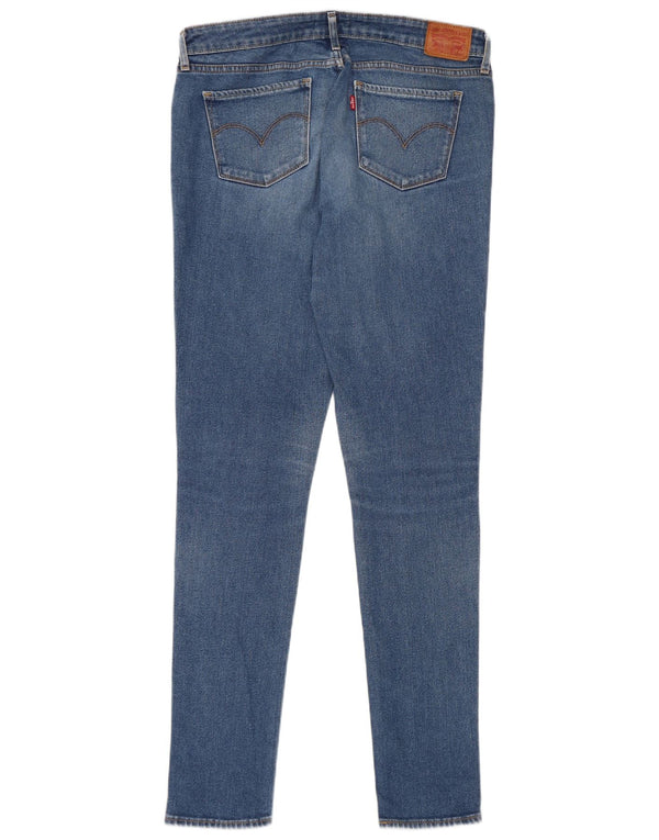 Levi's Damen 711 Skinny Jeans W30 L34 Blaue Baumwolle