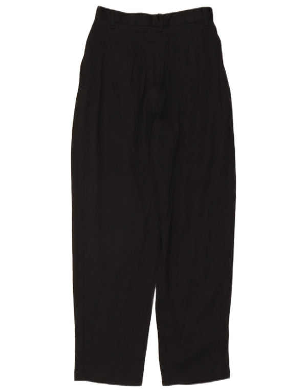 Vintage Damen Tapered Chino Hose IT 42 Medium W26 L27 Schwarz