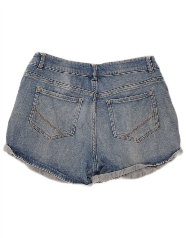 OASIS Damen Jeansshorts UK 12 Medium W32 Blaue Baumwolle