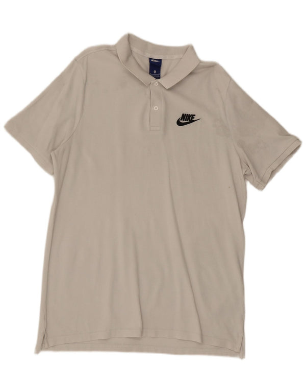 NIKE Herren-Poloshirt XL aus weißer Baumwolle