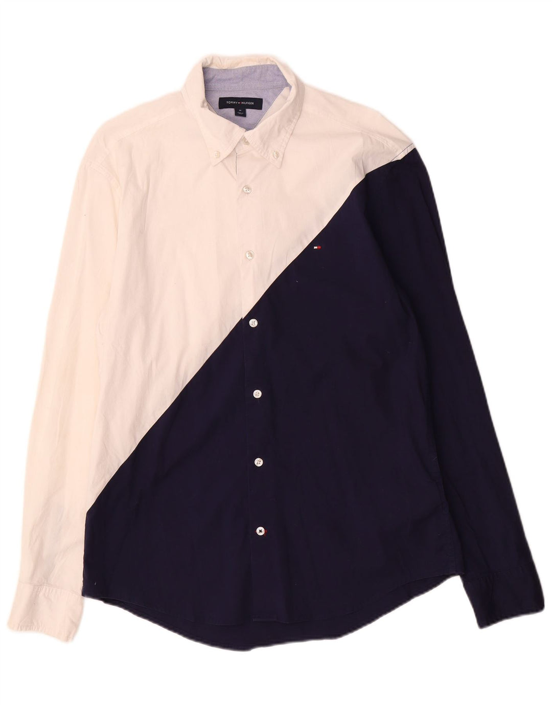 Tommy Hilfiger Herrenhemd Medium White Colourblock