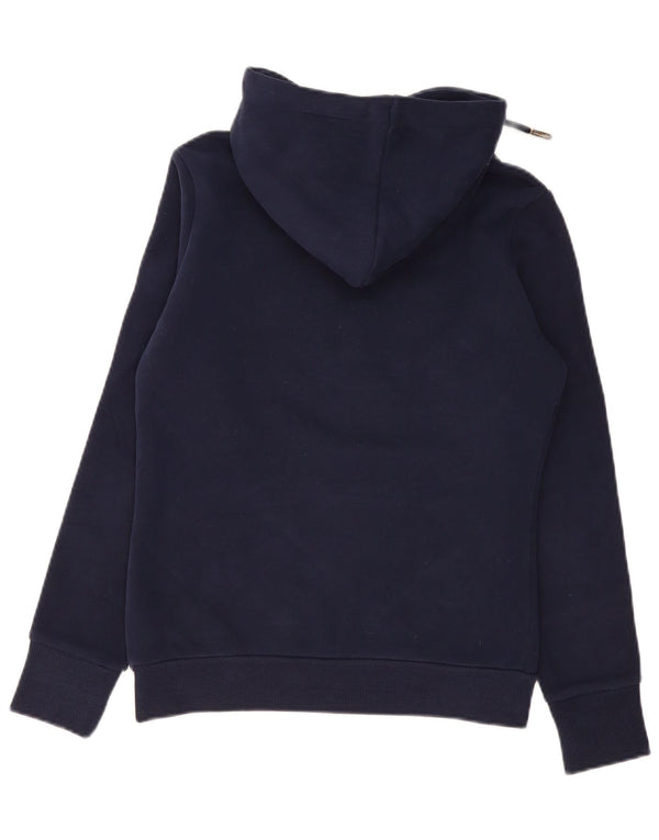 SUPERDRY Damen-Kapuzenpullover mit Grafik, UK 10, Größe S, Marineblau, Baumwolle