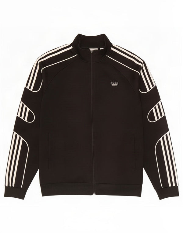 Adidas Herren Trainingsanzug Top Jacke XL Schwarz Polyester