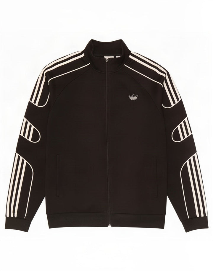 Adidas Herren Trainingsanzug Top Jacke XL Schwarz Polyester