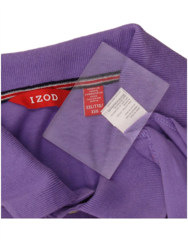 IZOD Herren Poloshirt 2XL Lila Baumwolle