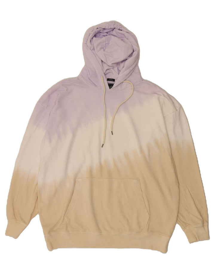 GAP Womens Oversized Hoodie Jumper UK 10 Small Multicoloured Colourblock Vintage Gap and Second-Hand Gap from Messina Hembry 