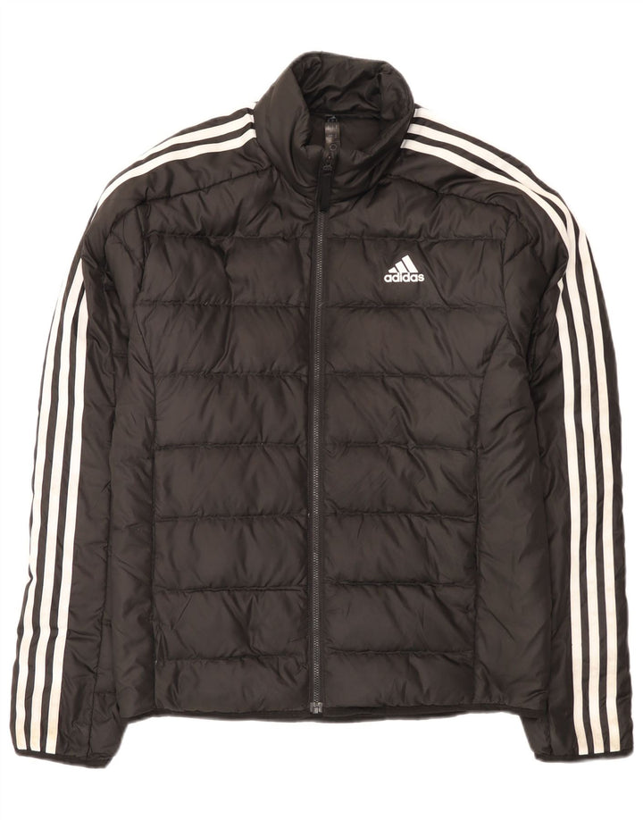 Adidas Herren gepolsterte Jacke UK 36 Small Schwarz Polyester