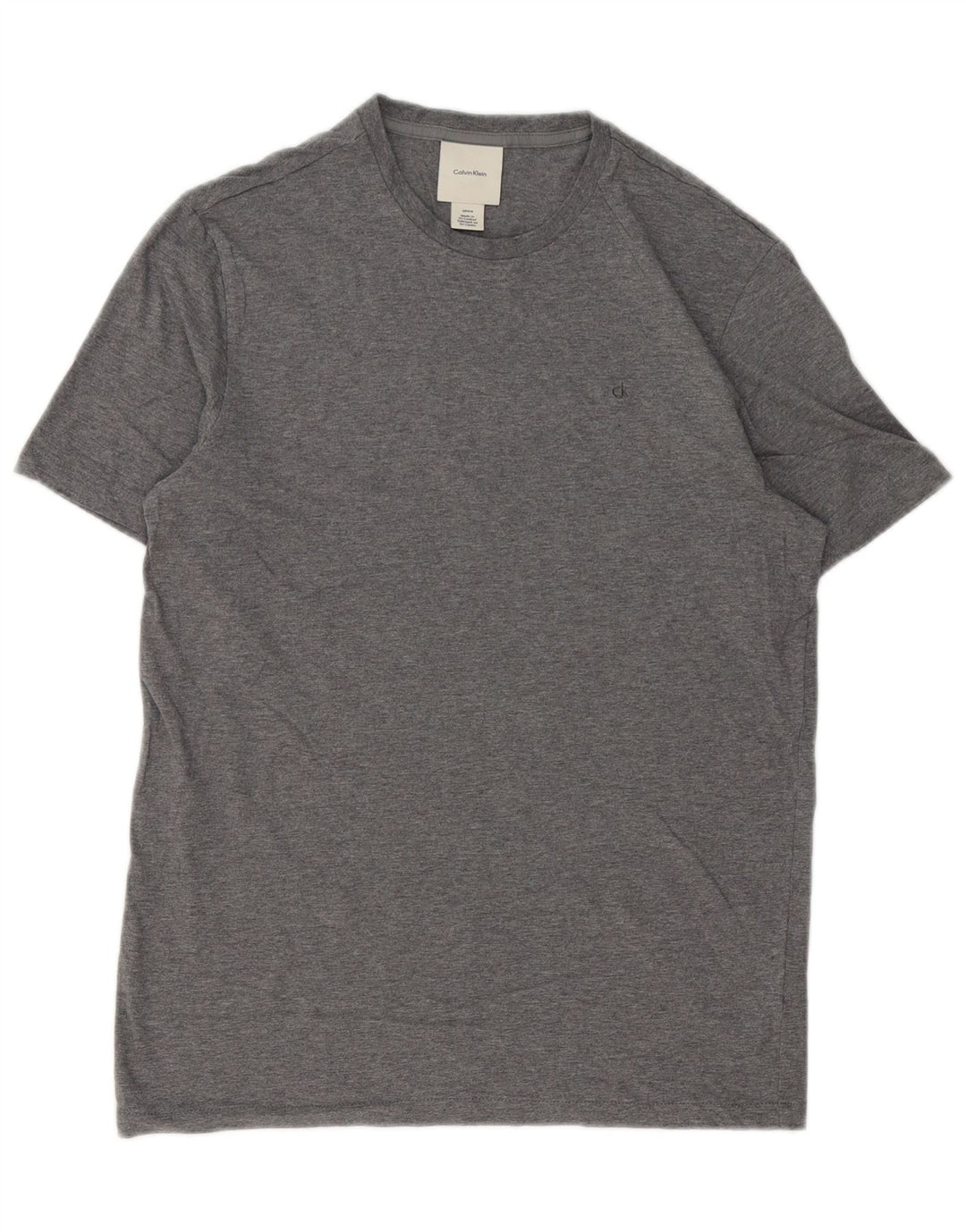 Calvin Klein Herren T-Shirt Top Small Grau Baumwolle