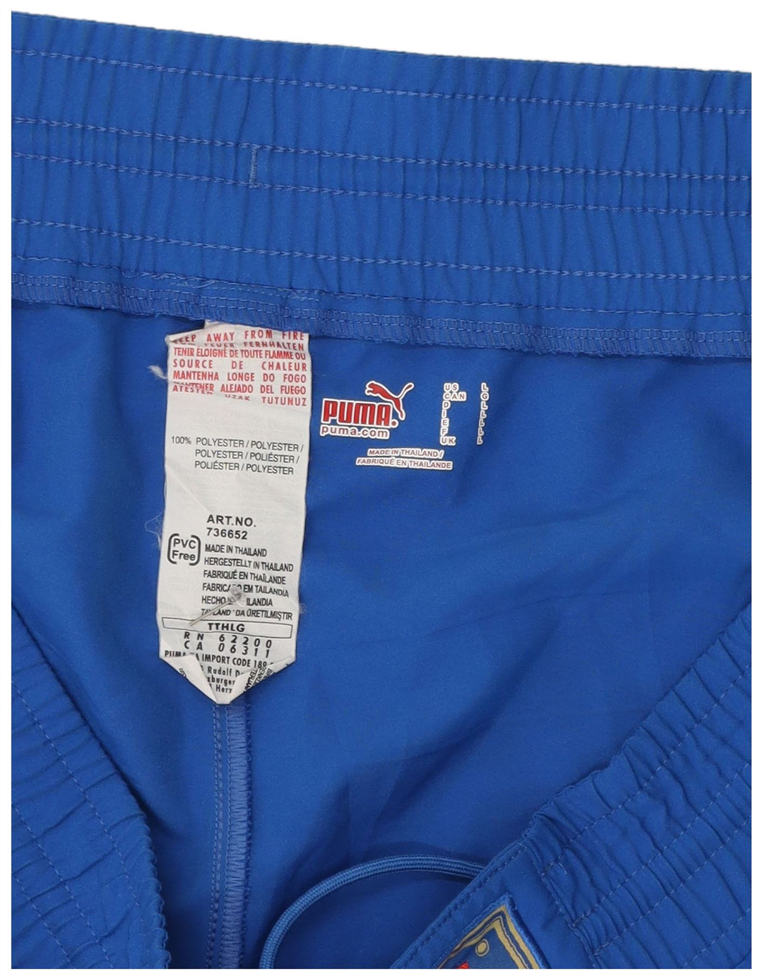 Puma Herren Italia Graphic Sport Shorts Large Blau Polyester
