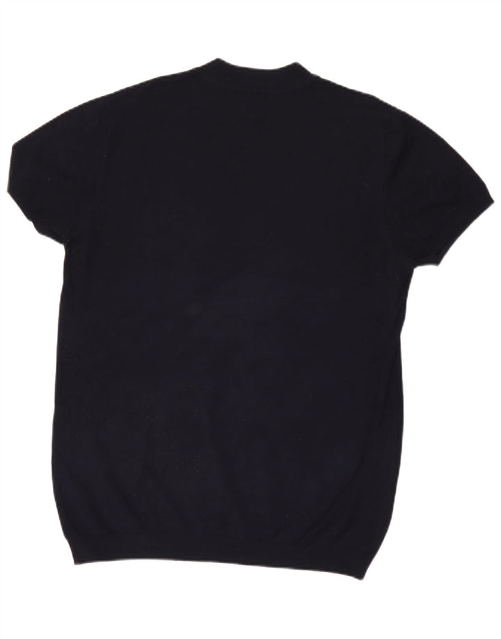 Zara Herren T-Shirt Top Large Marineblau