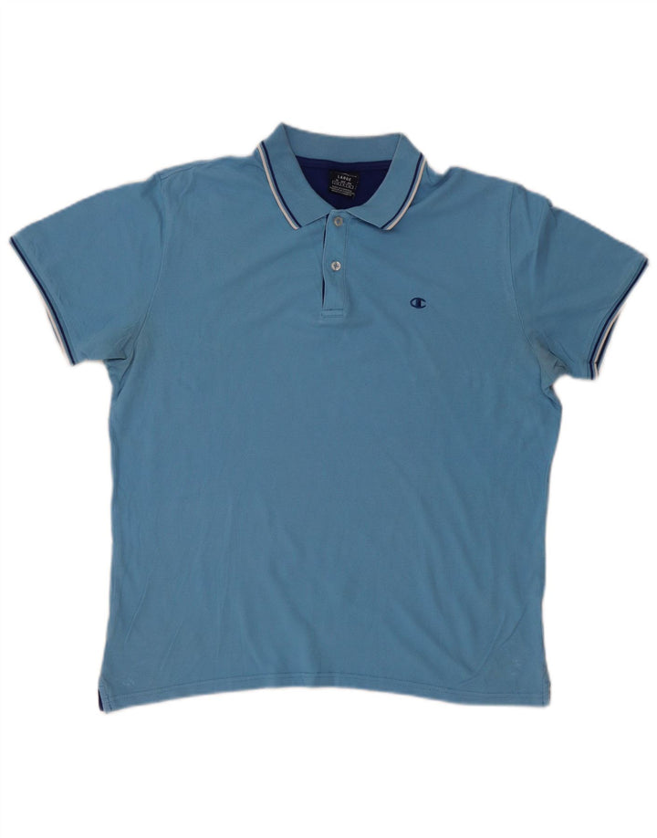 Champion Herren-Poloshirt, Größe L, Blau