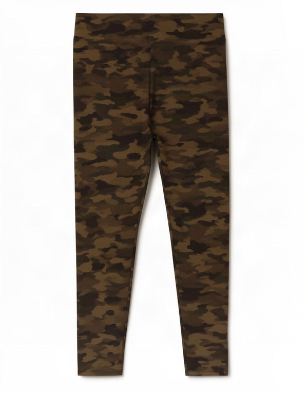 Marks & Spencer Damen Leggings UK 14 Large Khaki Camouflage Viscose