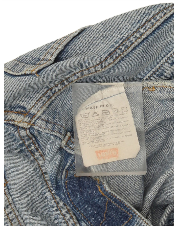 Levi's Damen 501 Straight Jeans W34 L31 Blaue Baumwolle