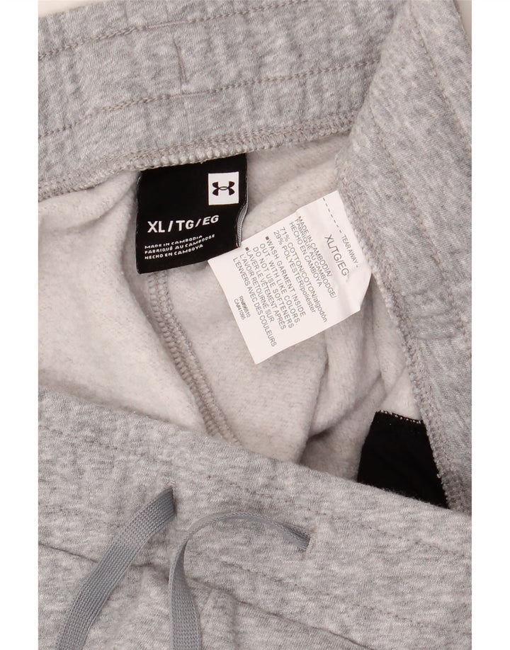 UNDER ARMOUR Herren-Trainingshose, Jogginghose, XL, graue Baumwolle