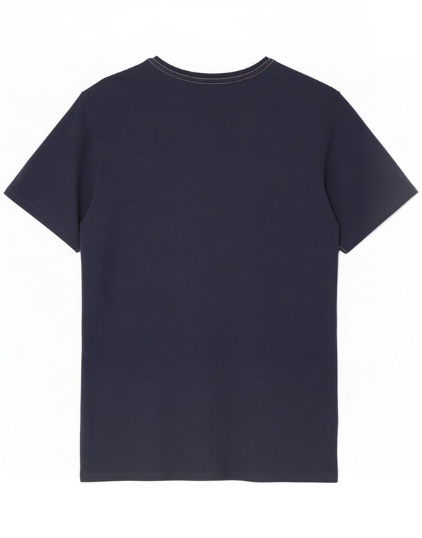 Guess Slim Fit Grafik-T-Shirt für Herren, UK 36, Größe S, Marineblau, Baumwolle