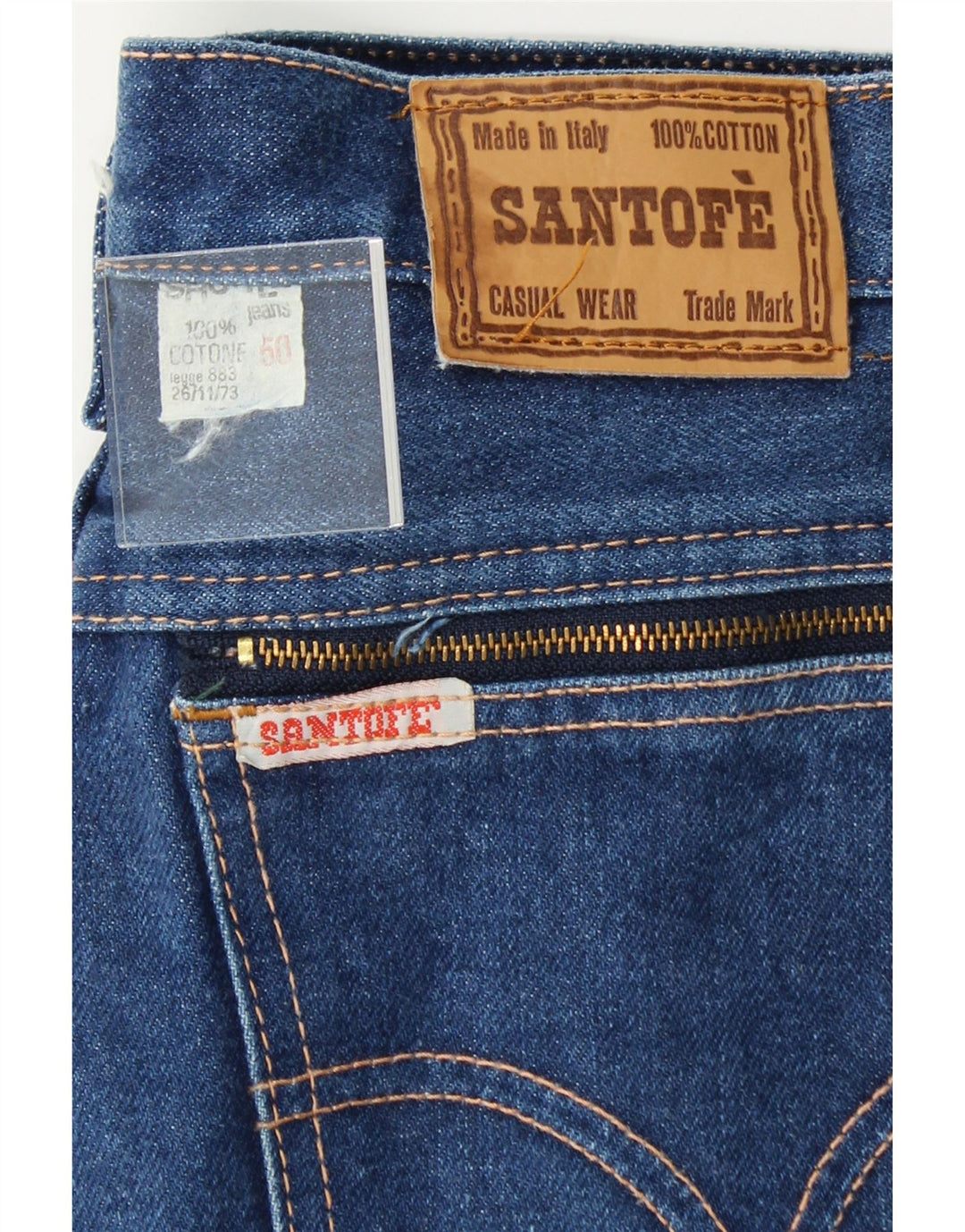 VINTAGE Womens Crop Straight Jeans W30 L26 Blue Cotton Vintage Vintage and Second-Hand Vintage from Messina Hembry 