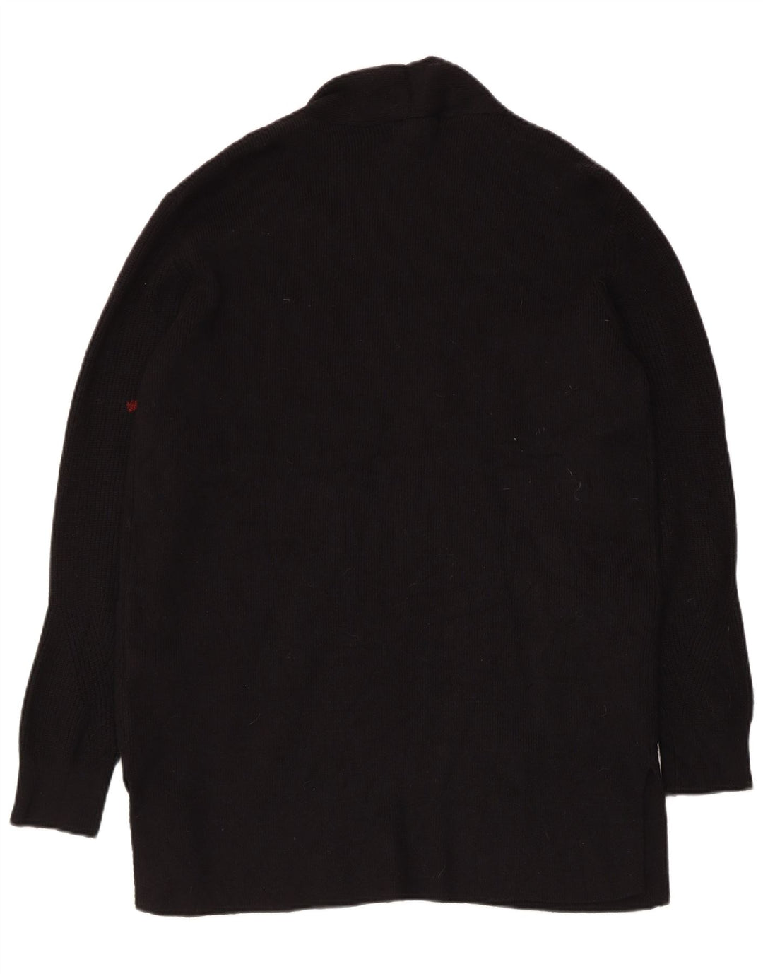 Marks & Spencer Damen Longline Open Cardigan Pullover UK 14 Medium Schwarz