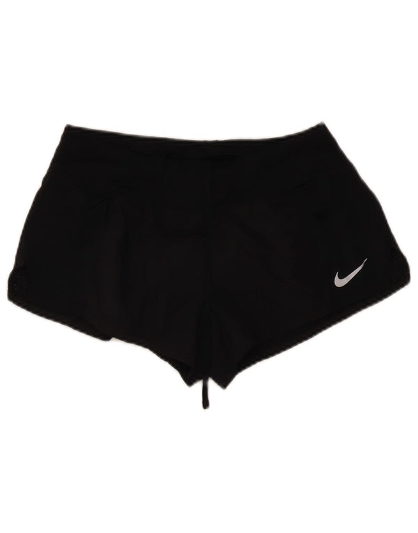 Nike Damen Dri Fit Sport Shorts UK 10 Small Schwarz Polyester